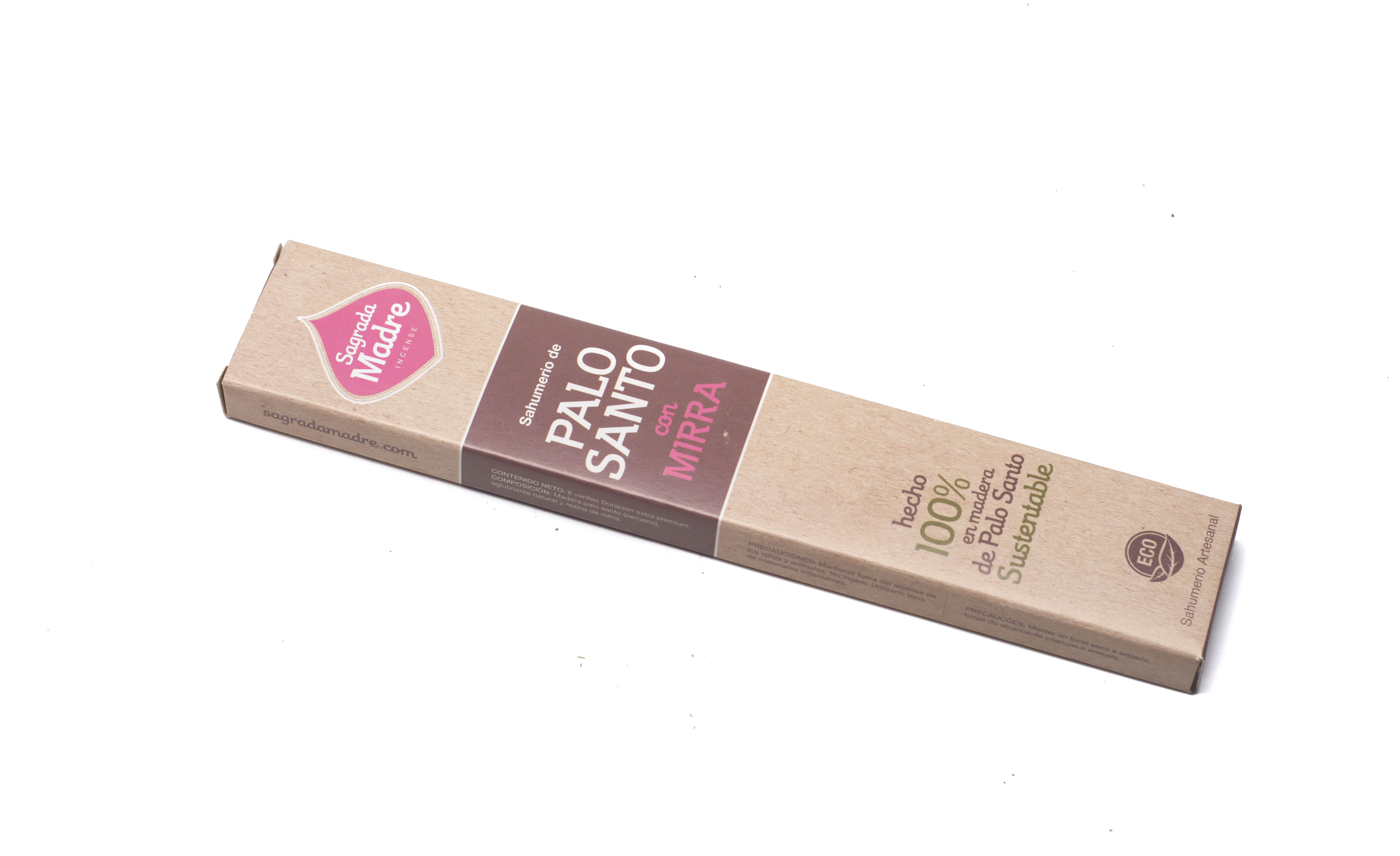 Sahumerio palo santo y mirra