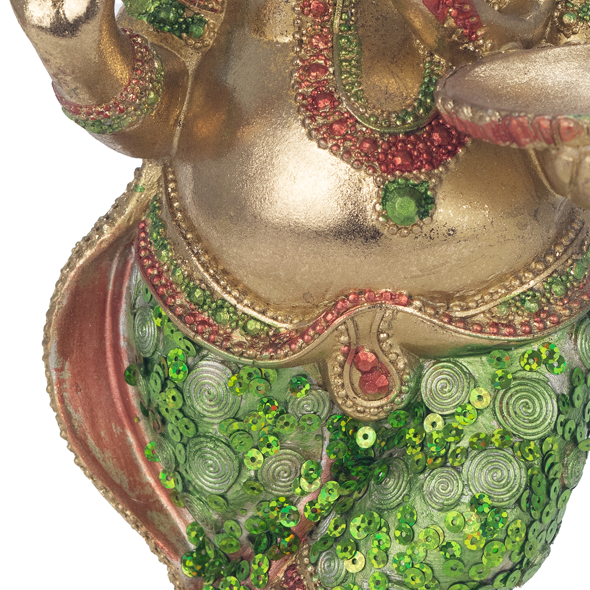 Ganesh portavelas pie