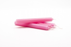 Vela bujia rosa